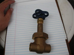Nibco 3/4 Solder Gate Valve SP-80 - Picture 1 of 7