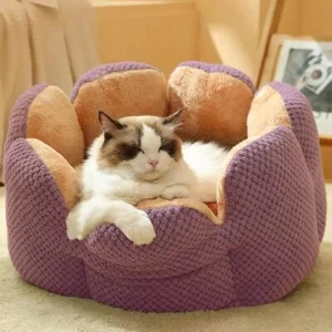 Pet Bed - Cactus Small, Medium Cat Bed - Anti Slip Cushion (Lavendar) - Picture 1 of 7