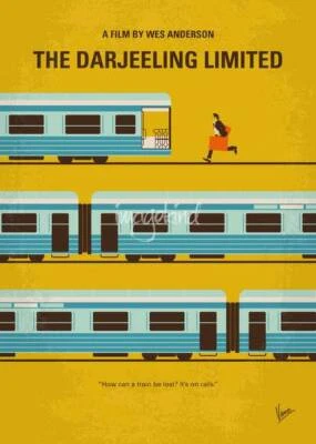 Póster - The Darjeeling Limited Película Retro Minimal Arte Cinematográfico Antiguo, 3 Tamaños Foto 1 de 4