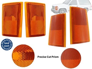 For 1988-1993 C K 1500 2500 3500 Suburban Blazer Side Marker 4PC Upper and Lower - Picture 1 of 10