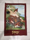 36"Tibet Cloth Arhat Damo Bodhidharma Dharma Thangka Tangka Mural Painting