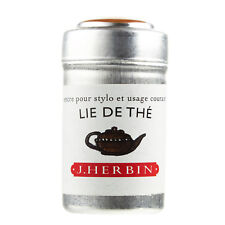 J. Herbin Fountain Pen Ink Cartridge - Lie de thé (Brown Tea) - 6 Cartridges