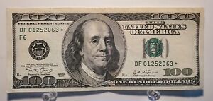 2003 $100 Star Note Fancy Serial Number (FRB Atlanta) Future date note 