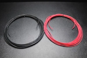 18 GAUGE WIRE RED & BLACK 25 FT EACH PRIMARY AWG STRANDED COPPER POWER GROUND - Picture 1 of 10