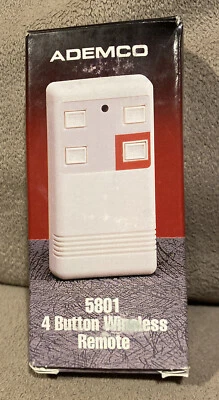 ADEMCO 5801 4 Button Wireless Remote for 5800 Series Wireless Systems * NEW - Image 1 of 4