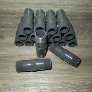 Lot of 18 PVC 1" x 4" Schedule 80 Nipples New Surplus NOS - Picture 1 of 5