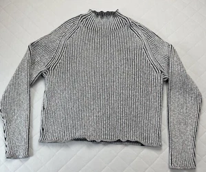 Lululemon Cotton Cashmere Blend Mock Neck Sweater Women’s 14 Pullover Athleisure - Picture 1 of 11