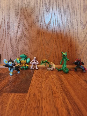 Pokemon Mega Rayquaza Collection Figure Lot Of 6 Mewtwo Pansage Luxio Zoroak Cover