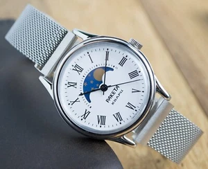 Raketa Quarz Herrenuhr Armband Edelstahl Uhr Zustand Geschenkidee - Bild 1 von 13