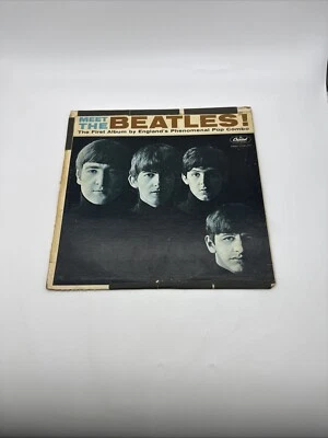 VINTAGE ORIGINAL RECORD Meet The Beatles Capitol ST 2047 Stereo  Rainbow Label  - Image 1 of 4