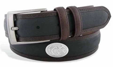 ZeppelinProducts SMS-BBLPS-BLK-38 Southern Miss Concho Two Tone Leather Belt- 38 Cover