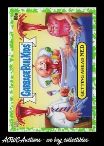Garbage Pail Kinder Food Fight Booger Green #86a Getting Ahead Ned - Bild 1 von 2