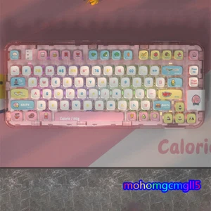 Transparent Keycap PBT keycap Cute Girls 117 keys ASA For Mechanical Keyboard - Picture 1 of 12