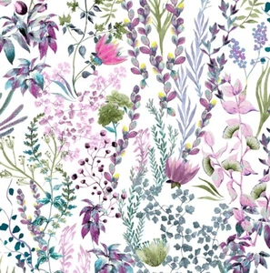 Tela Algodón Freya Malva Rosa Cortina Ciego Material Tapicería - Imagen 1 de 7