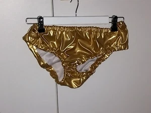 Metallic "rich gold" PVC Fetisch/Sissy Höschen (L/XL) - Bild 1 von 1