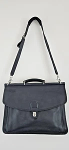 Vintage Coach Aktentasche schwarz Leder Lap Top Tasche Nr. D9C-5266 MUST SEE - Bild 1 von 12