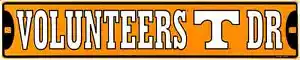 TENNESSEE VOLUNTEERS METAL STREET SIGN 24" X 5" VOLUNTEERS BLVD BOULEVARD UNIV - Picture 1 of 5