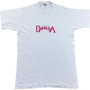 Fruit Of The Loom T Shirt M Mens White VTG Canada Panorama Travel Tourist Single - Picture 1 of 9