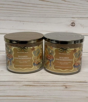 x2 Bath & Body Works Sugared Snickerdoodle 3-Wick Candles - Image 1 of 3