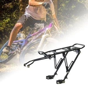 Aluminum Alloy Rear Bicycle Pannier Rack Carrier Bag Luggage Cycle Mountain Bike - Picture 1 of 8