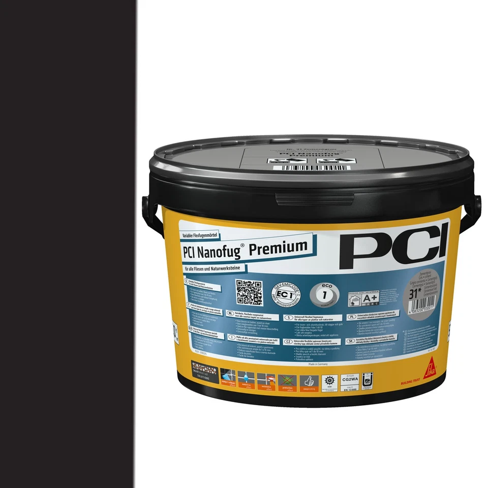 PCI Nanofug Premium Variabler Flexfugenmörtel Fliesen verfugen Flexfuge Bad 5 kg - Bild 1 von 3