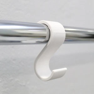Armadio, Gancio a S per Bagno | Design Minimalista | Asta da 7/8" - Foto 1 di 10