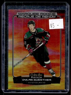 2022-23 O-Pee-Chee Platinum Sunset Rookie Dylan Guenther RC Arizona Coyotes #298 - Image 1 of 2