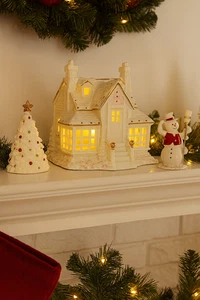 Lenox Mistletoe Park 2020 3pc Starter Set Inn Tree Snowman (2-2) - Picture 1 of 3