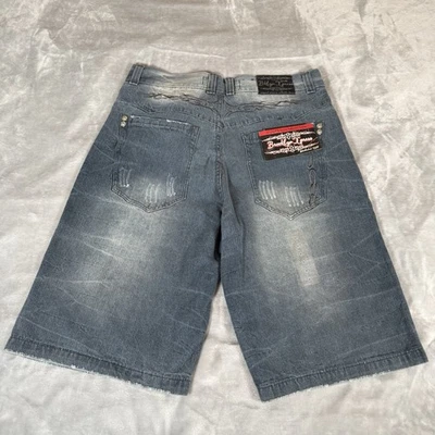 Pantalones cortos de mezclilla vintage Brooklyn Xpress para hombre 40 (se adapta a 38) 14” holgados grunge Y2K NUEVO Foto 1 de 4