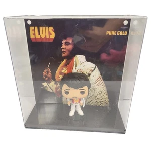 Elvis Presley Pure Gold Funko Pop Vinyl Figure Display Case - Picture 1 of 4