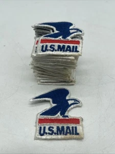 X25 Vintage U.S. Mail Postal Service Eagle Logo Patch See On Twill Genuine USPS - Picture 1 of 3