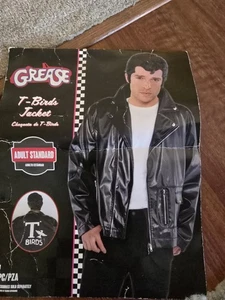 Grease T-birds Jacket Halloween Costume, Adult Men Standard Fits Up To 44 - Picture 1 of 1