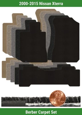 Lloyd 定制柏柏尔地毯垫套装适用于 2000 - 2015 年日产 Xterra (3 件) #10ZW — 第 1/4 张图片