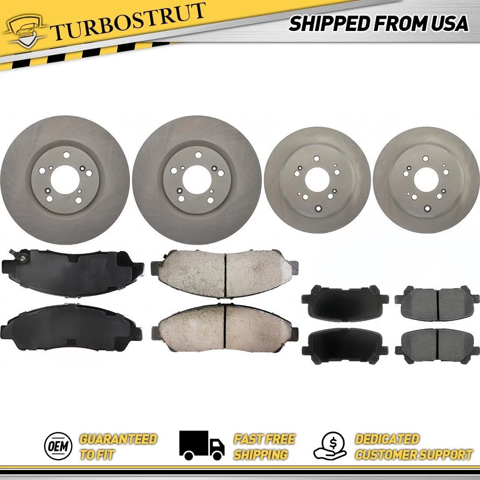 Kit de pastillas de freno delanteras y traseras OE para Acura MDX 2007-2013 3,7 L Foto 1 de 1