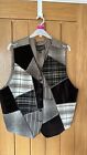 Karen Kane Lifestyle Lined Brown Patchwork Waistcoat Size L (Ref I) Good Con