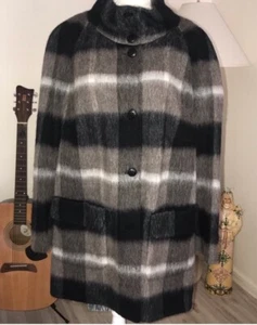 Abrigo de lana a cuadros BASLER talla grande 2XL - Imagen 1 de 9