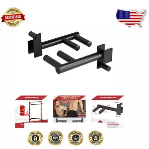Durable Dip Bar Attachment for Squat Rack - 350 lbs Capacity & Easy to Attach - Picture 1 of 8