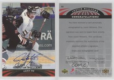2004-05 Upper Deck All-World Edition Auto Justin Williams #61 Auto