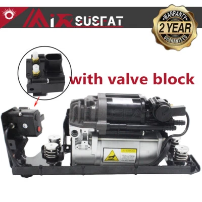 Air suspension compressor + Valve Block For BMW 5 Series GT (F01/F02/F11) 2008- - Image 1 of 4