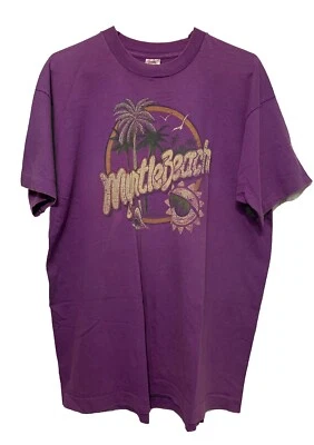 Vintage Myrtle Beach T-Shirt Men XL SC Tourist USA Single Stitch Palms Conch Sun - Image 1 of 3
