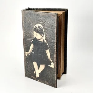 Secret Storage Box showing image of young child. Hollow - Picture 1 of 5
