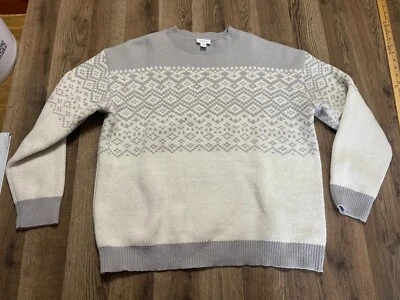 Suéter LuLaRoe, Para Mujer Talla XL, Gris Blanco, Pullover, Fair Isle Foto 1 de 4