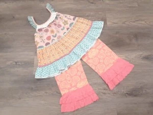 EUC Matilda Jane girls size 10 skeeball tunic sugar rush ruffles happy and free - Picture 1 of 6