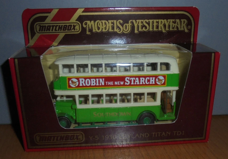 Matchbox Yesteryear Y5 Leyland Titan TD1 Bus Southdown Discount P&P for Multi - Image 1 of 1