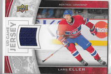 2013-14 UD SERIES ONE LARS ELLER GAME USED JERSEY CARD