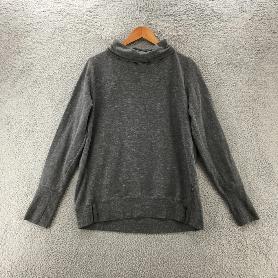 RBX Cowl Neck Sweatshrt Womens Large Grey Pullover Long Sleeve Cotton Blend - Image 1 of 4
