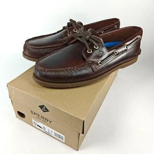 Sperry Men's Authentic Original 2-Eye Boat Shoe Amaretto Leather Size 11 195214 - Picture 1 of 8