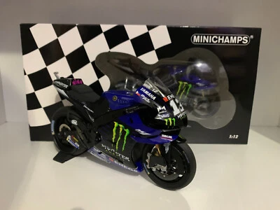 MINICHAMPS 1/12 MAVERIK VINALES YAMAHA M1 2021 MOTOGP 122213012 DIECAST MODELLO - Immagine 1 di 4