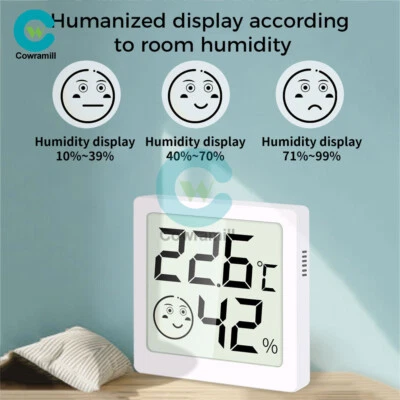 Digital LCD Hygrometer Humidity Indoor Outdoor Thermometer Temperature Monitor - Image 1 of 4