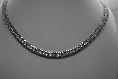 COLLANA TENNIS DONNA ACCIAIO ZIRCONI TONDI MM 3 CM 45-50 STAINLESS STEEL EXPLOIT - Immagine 1 di 4